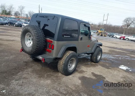 2004 Jeep Wrangler Sport из США, поврежденный, VIN 1J4FA49S74P742132